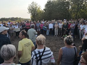 Proteste auf dem Kuhberg