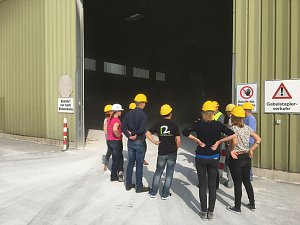 Exkursion des Forscherteams der Hochschule Nordhausen zur Mitteldeutschen Umwelt- und Entsorgung GmbH in Großpösna