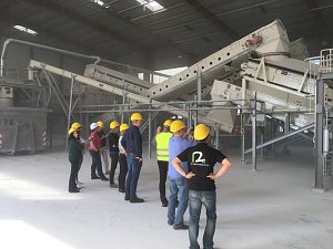 Exkursion des Forscherteams der Hochschule Nordhausen zur Mitteldeutschen Umwelt- und Entsorgung GmbH in Großpösna