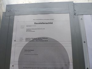 Baustelle zur Erweiterung der Fischzucht Salza