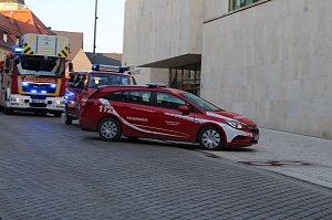 Brand in Toilette