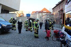 Brand in Toilette
