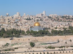 Israel: Blick vom Ölberg auf Jerusalem