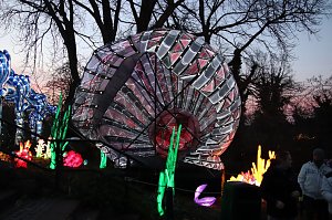 Lichtershow im Bergzoo Halle