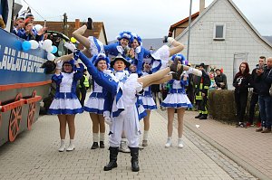 Festumzug zum 50. Jubil&auml;um in Wollersleben