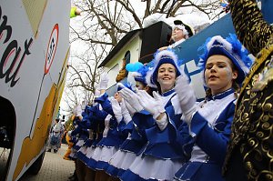 Festumzug zum 50. Jubil&auml;um in Wollersleben