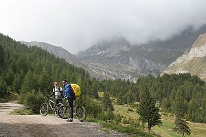Blick in Richtung Lazins Alm und Stettiner Hütte.