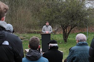 Gedenkveranstaltung auf dem einstigen Appellplatz des Au&szlig;enlagers Ellrich-Juliush&uuml;tte.
