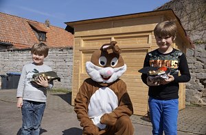 Der Osterhase war heute in Steigerthal zu Gast