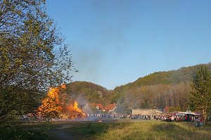 Osterfeuer in Ilfeld