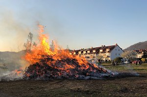Osterfeuer in Ilfeld