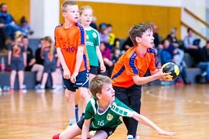 Handballzwerge im Mittelpunkt