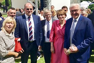 Nordh&auml;user Ehrenamtler zu Gast auf Schloss Bellevue