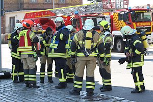 Einsatz in der Langen Stra&szlig;e