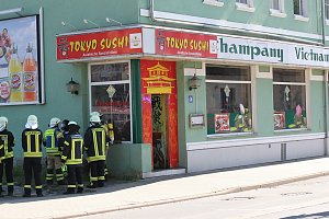Einsatz in der Langen Stra&szlig;e
