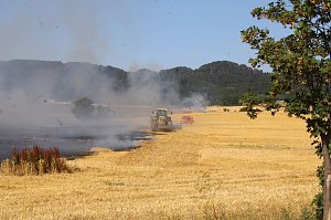 Gro&szlig;brand zwischen Ellrich und Werna