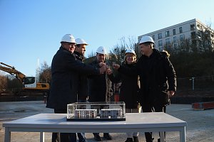 Grundsteinlegung f&uuml;r zwei neue Mehrfamilienh&auml;user in Nordhausen Nord