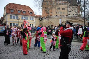 Rosenmontag auf dem Markt Sondershausen