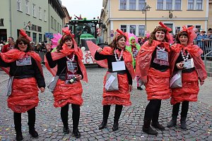 Rosenmontag auf dem Markt Sondershausen