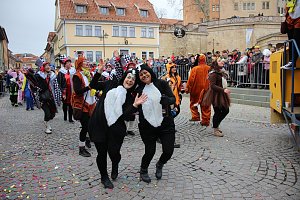 Rosenmontag auf dem Markt Sondershausen