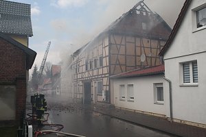 Dachstuhlbrand in W&uuml;lfingerode