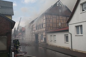 Dachstuhlbrand in W&uuml;lfingerode