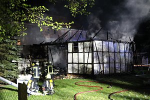 Scheune ausgebrannt