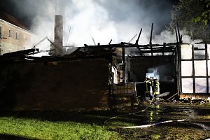 Scheune ausgebrannt
