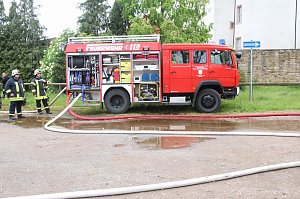 Dachstuhlbrand in Heringen 