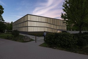 So k&ouml;nnte das neue Parkhaus auf dem August-Bebel-Platz aussehen