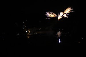 Teich in Flammen