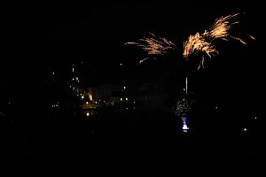 Teich in Flammen