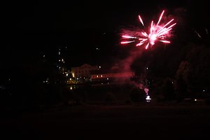 Teich in Flammen