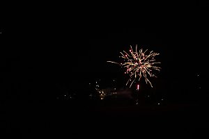 Teich in Flammen