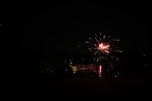 Teich in Flammen