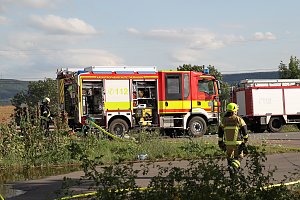 Ein Strohfeuer auf der Landstra&szlig;e