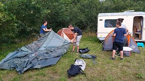 Der Osteröder Schützennachwuchs durfte sich endlich wieder treffen und lud zum Campingwochenende