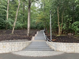 Einweihung der neuen Gehegetreppe