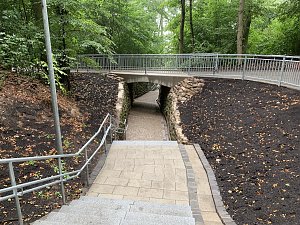 Einweihung der neuen Gehegetreppe