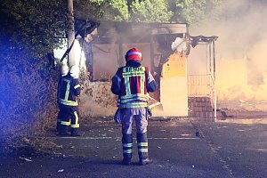 Gro&szlig;feuer am Nordh&auml;user Grimmel