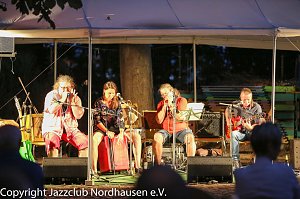 Drittes open air Jazzsommerkonzert mit der Cotton Men Blues Band