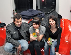 Party in der Atrium Passage