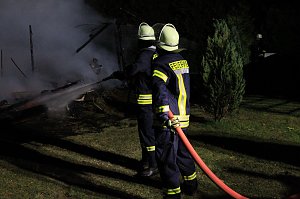 Feuer auf dem Campingplatz