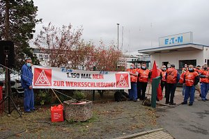 Warnstreik bei Eaton