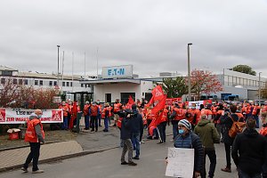 Warnstreik bei Eaton