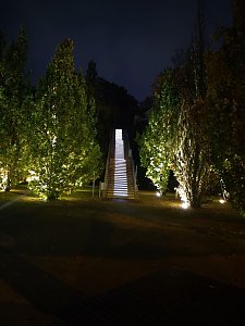 Peter Blei unterwegs im abendlichen Nordhausen