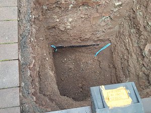 Verlassene Baustelle am Buchholzer Weg