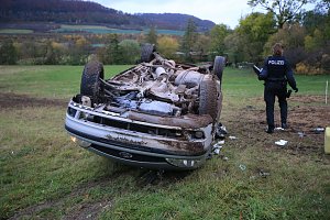 Auto &uuml;berschlug sich