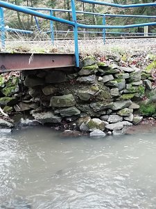 Widerlager und Doppel T-Träger