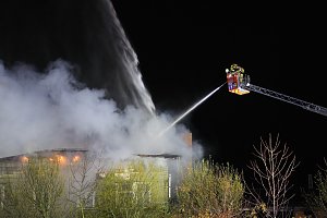 Brand auf dem Bahngel&auml;nde in Nordhausen